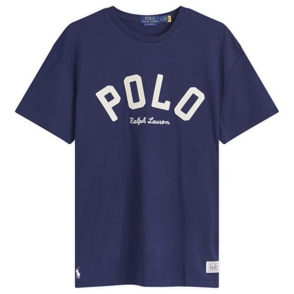 

Футболка с логотипом колледжа Polo Ralph Lauren, синий