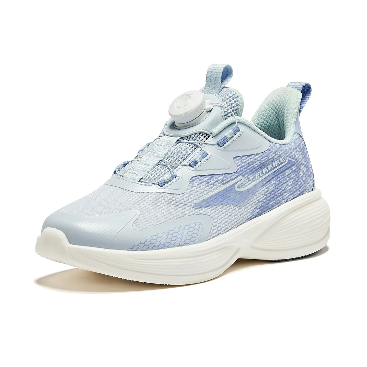 ERKE KIDS Детские кроссовки для бела low top бело-голубые — фото 3