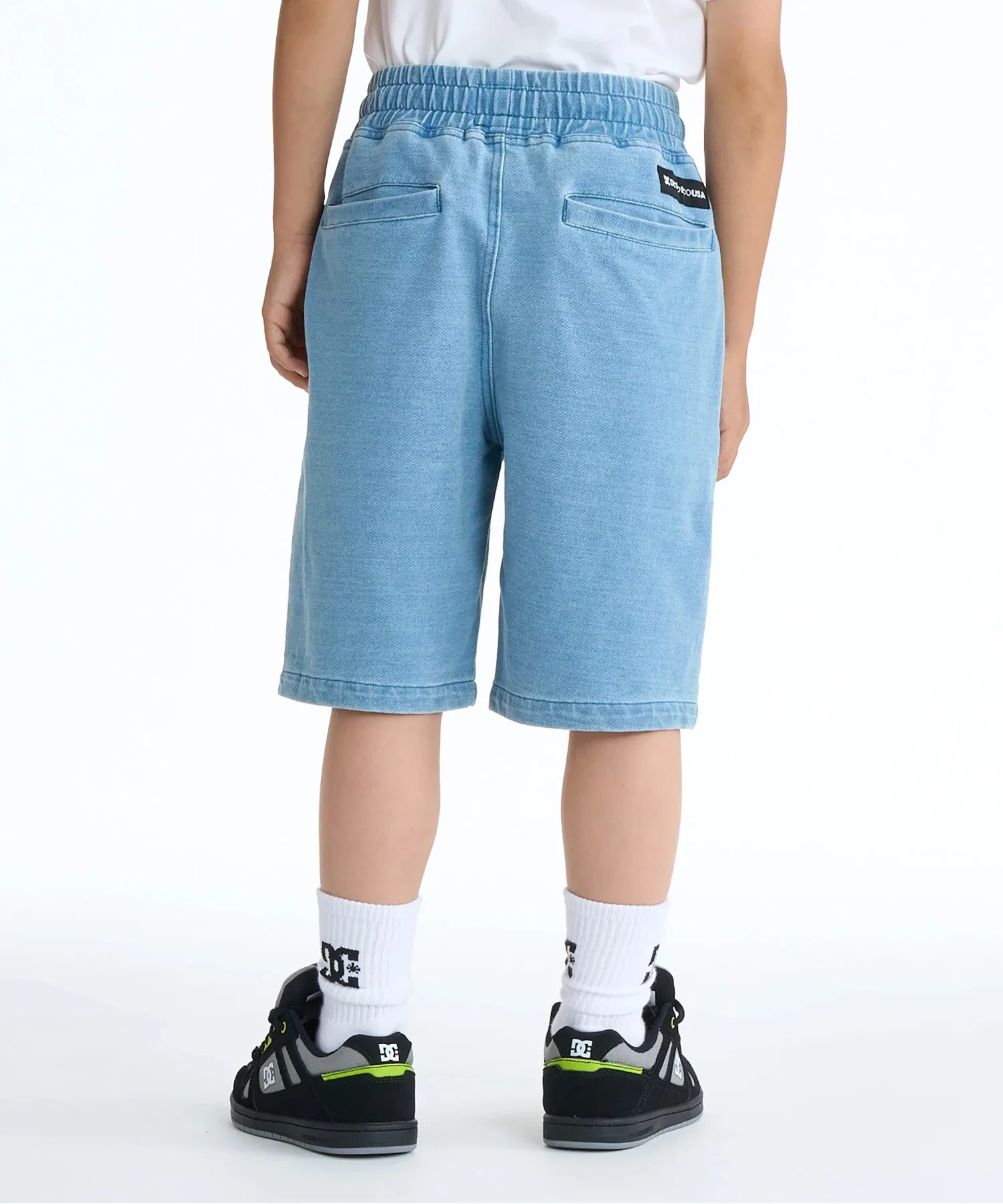 Детские шорты DC SHOES Kids 26 KD JS SHORT Shorts [модель весна/лето 2026] / Джинсовые шорты из трикотажа с завязками — фото 2