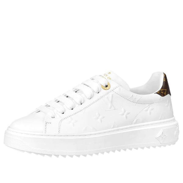 Кроссовки time out sneakers 'white with white monogram' Louis Vuitton, белый