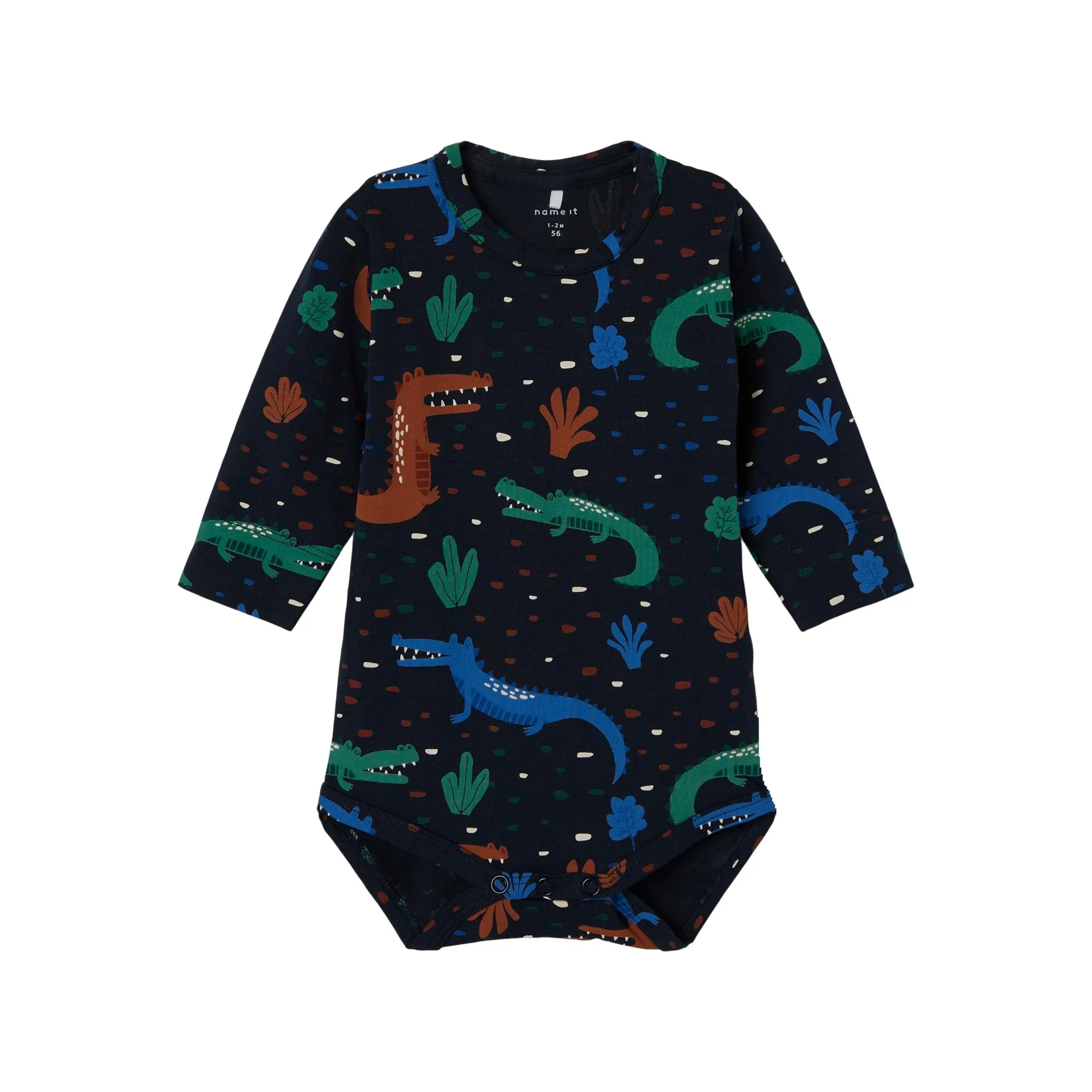 Название Боди с длинными рукавами «NBMLASSE LS BODY PB» Name It, цвет Dark Sapphire — фото 2