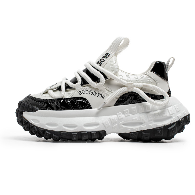 

Низкие массивные кроссовки мужские JANECO, White Black