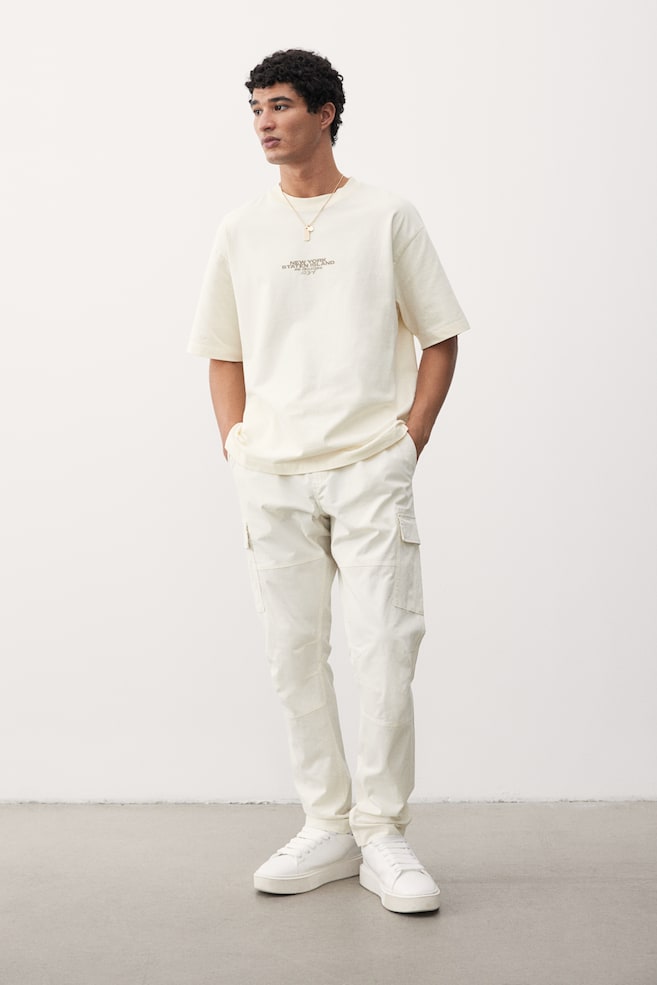 

Брюки-Карго облегающего кроя H&M, белый