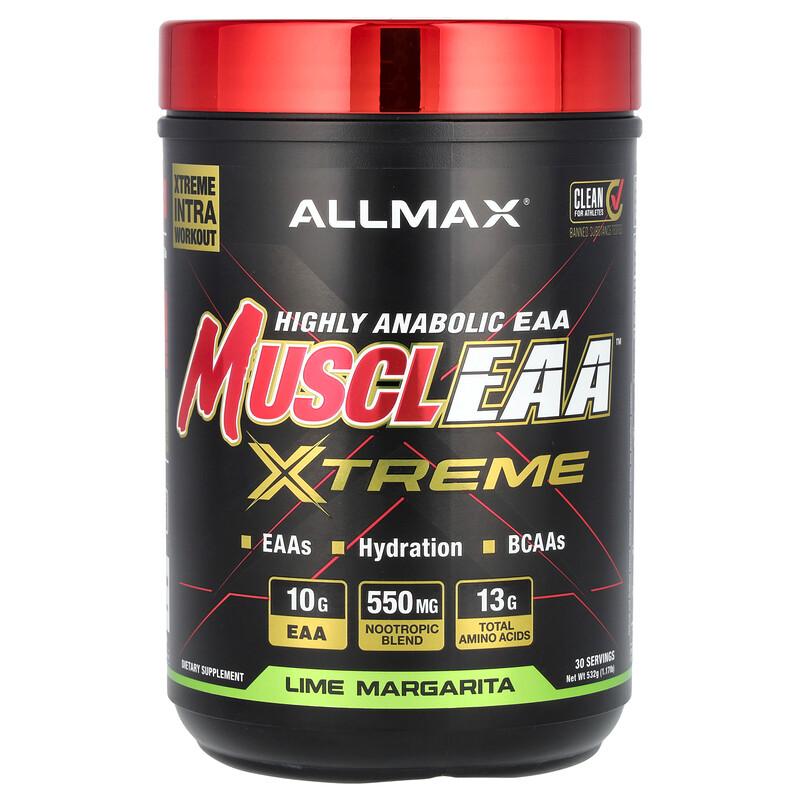 

ALLMAX, MusclEAA Xtreme, маргарита из лайма, 523 г (1,17 фунта)