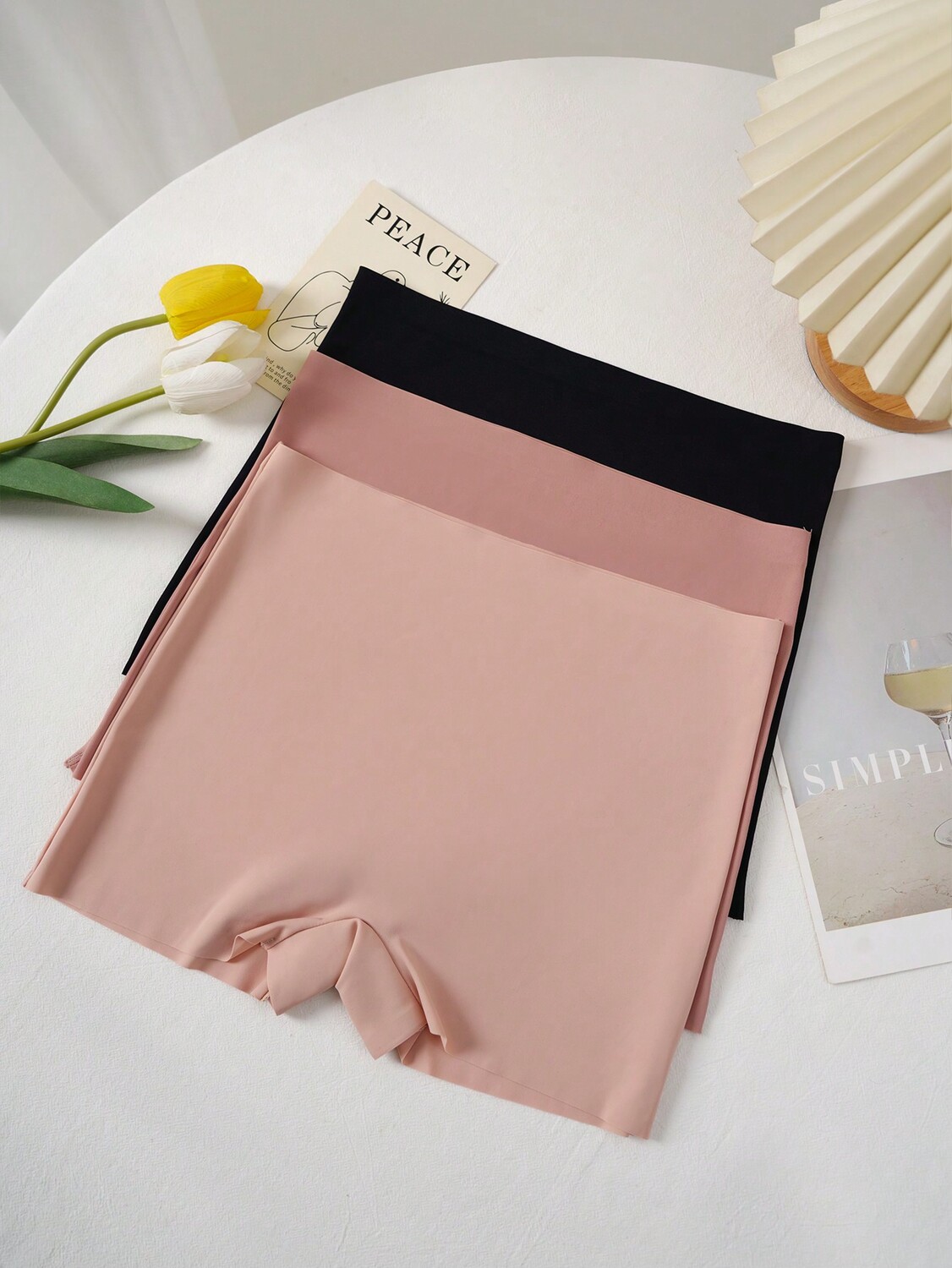 

Трусы Shein Underwear&Sleepwear Basics, однотонные, 3 шт Shein, мультиколор