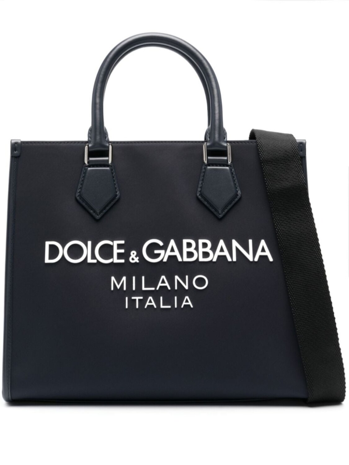 

Dolce & Gabbana сумка-тоут с тисненым логотипом, синий