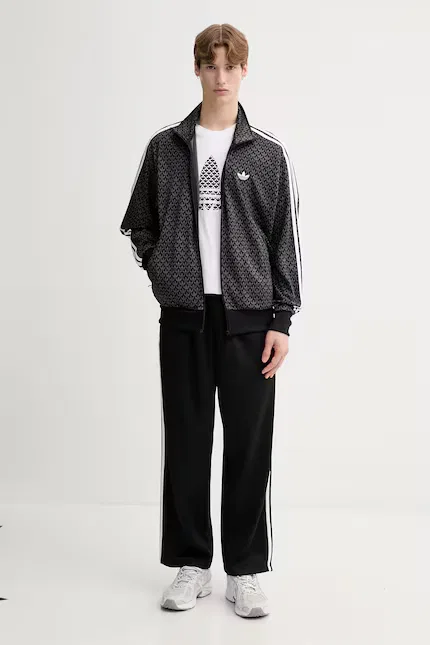 Спортивные штаны из полиэстера и хлопка, Adidas Originals черный — фото 2