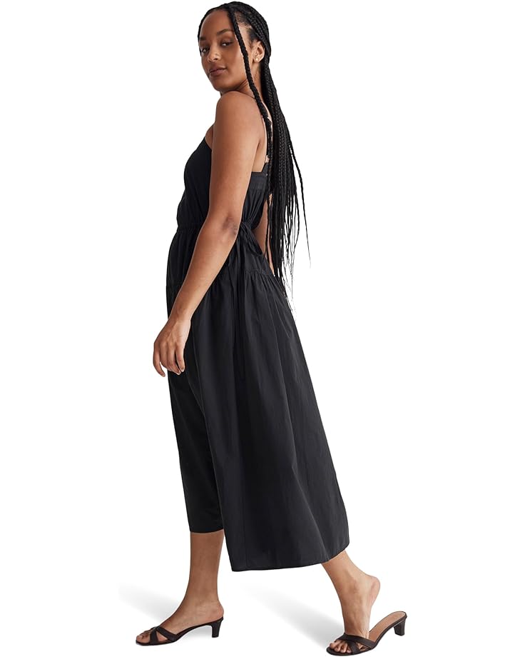 

Платье Madewell Poplin Halter Tiered Midi Dress, реальный черный