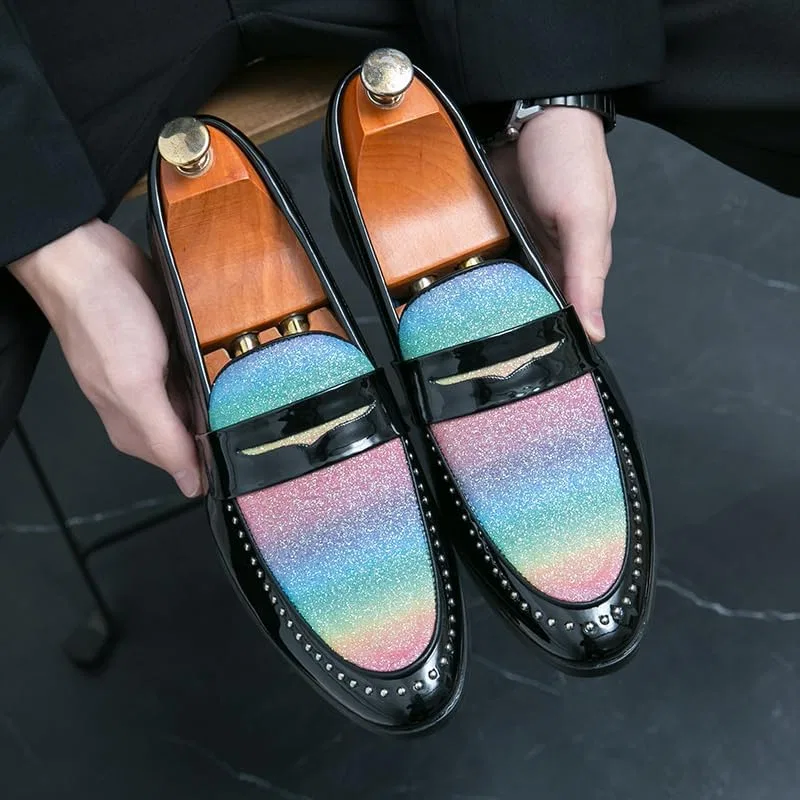 Туфли-лодочки, кожа, Slip-on, красный Senlongbao — фото 2