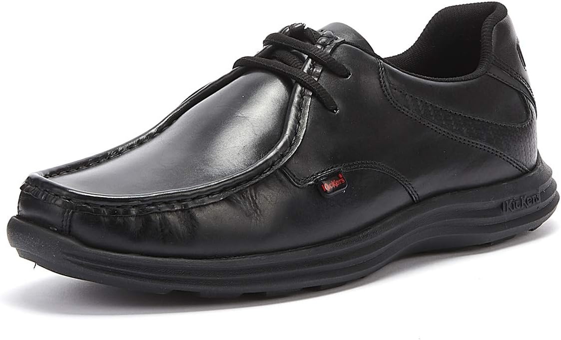 

Мужские школьные кожаные туфли Kickers Reasan на шнуровке, черный