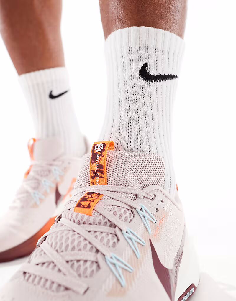 Кроссовки Running Reactx Pegasus Trail 5 белого и красного цветов Nike Running — фото 3