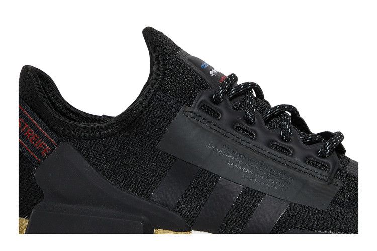Кроссовки adidas NMD_R1 V2 J 'Black Gold Metallic', черный — фото 3