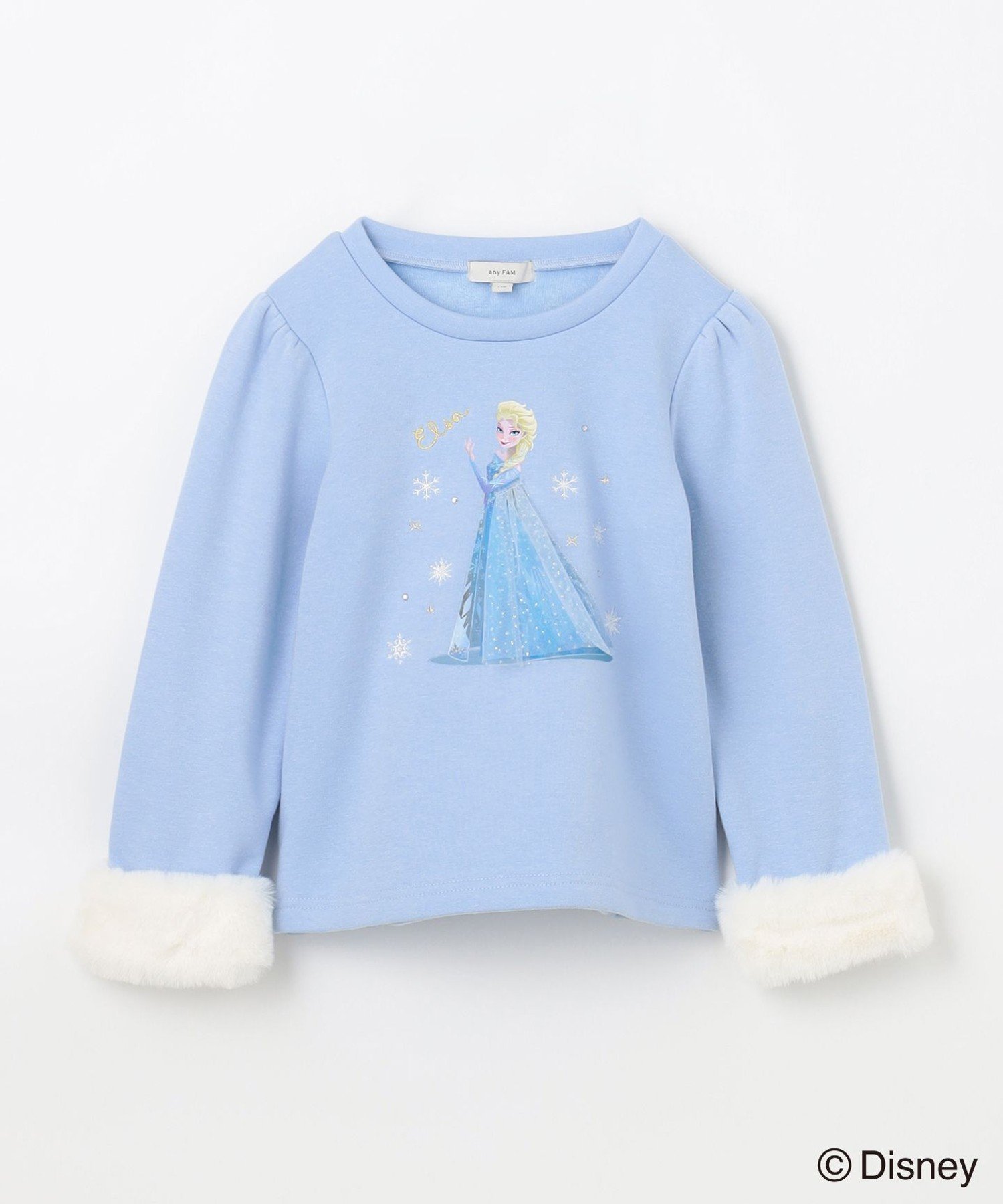 Толстовка с ворсистой подкладкой и принтом ANY KIDS, Saxe Blue (Elsa) [073] — фото 2