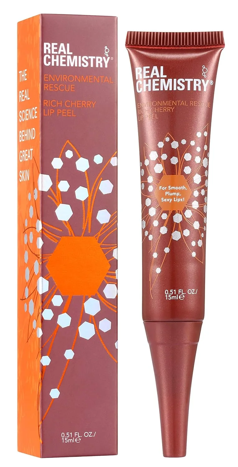 Бальзам для губ Real Chemistry Environmental Rescue Rich Cherry Lip Peel, 0,5 унции. 14.18 г (1 шт.)