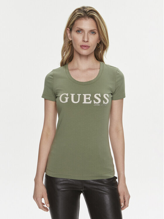 

Футболка узкого кроя Guess, зеленый