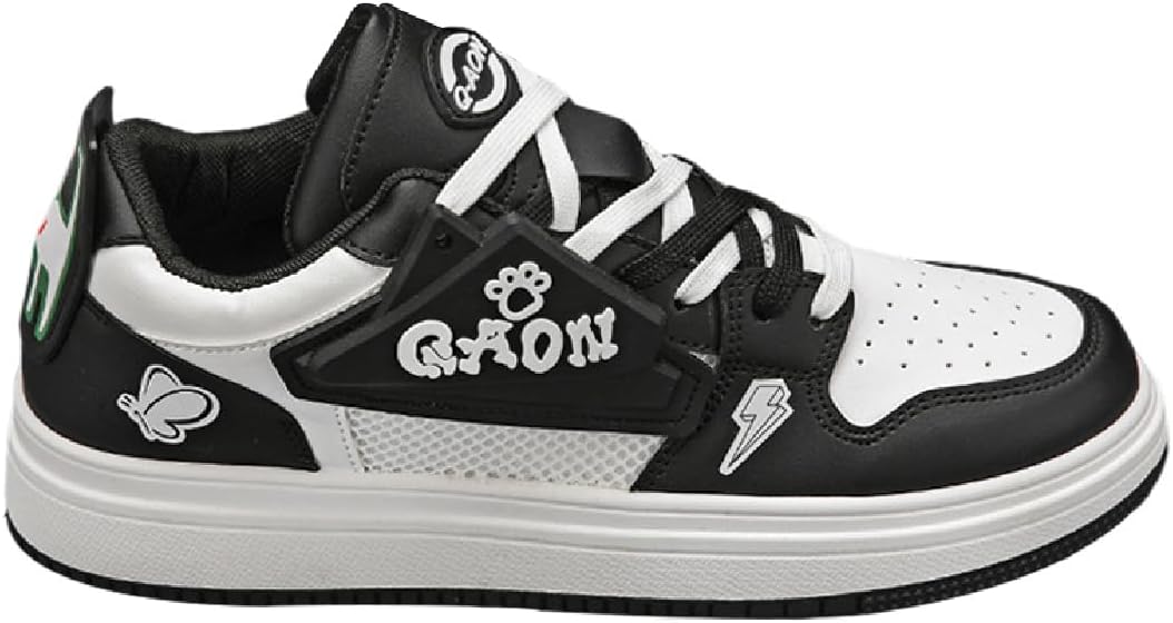 

Мужские легкие цветовые кроссовки с низким верхом Удобные ретро-кроссовки Повседневные кроссовки Туфли для скейта на шнуровке Lexamen, черный