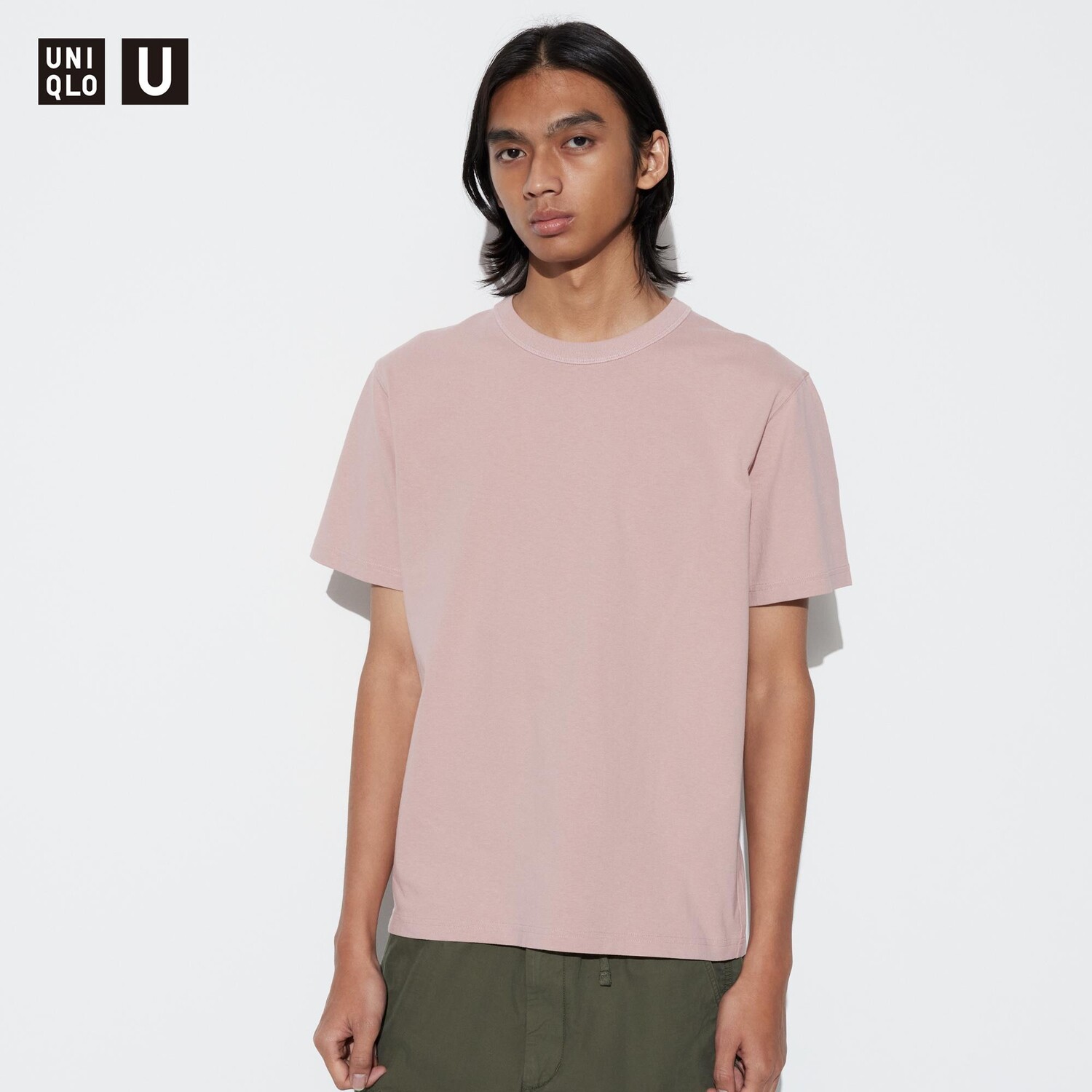 Футболка Uniqlo с коротким рукавом, розовый