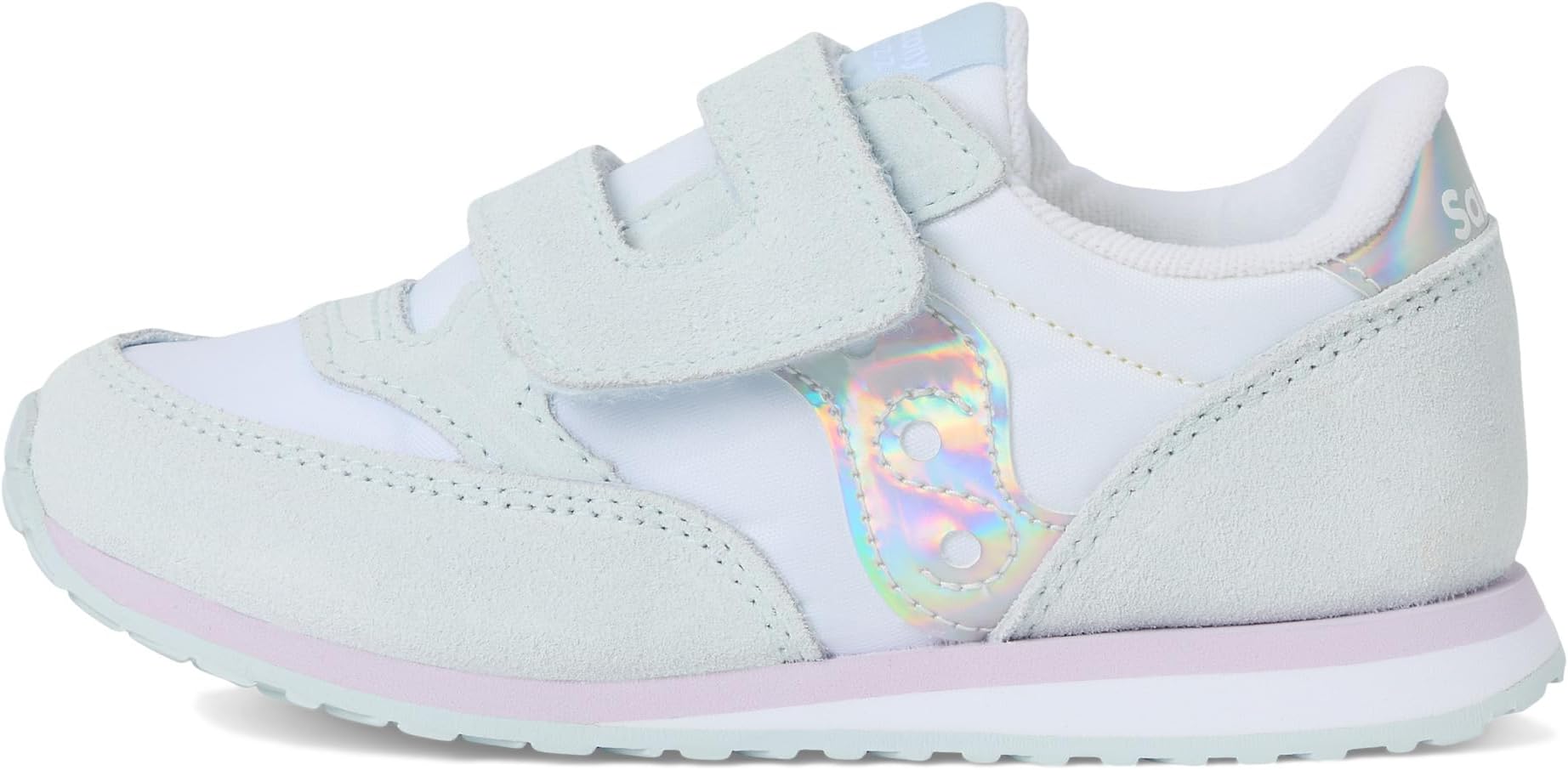Кроссовки Saucony Kids Originals Jazz Hook & Loop Sneaker, цвет White/Blue — фото 4