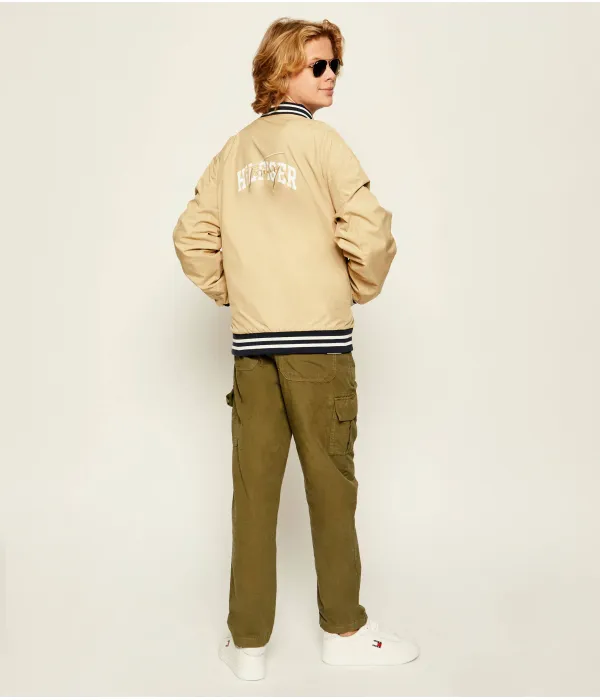 Двусторонняя куртка-бомбер Relaxed fit Tommy Hilfiger, бежевый — фото 2