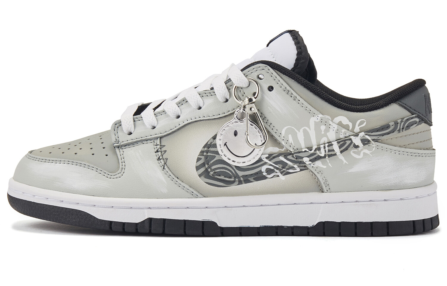 

Кроссовки Nike Dunk Skateboard Shoes Men Low-Top Gray White Black