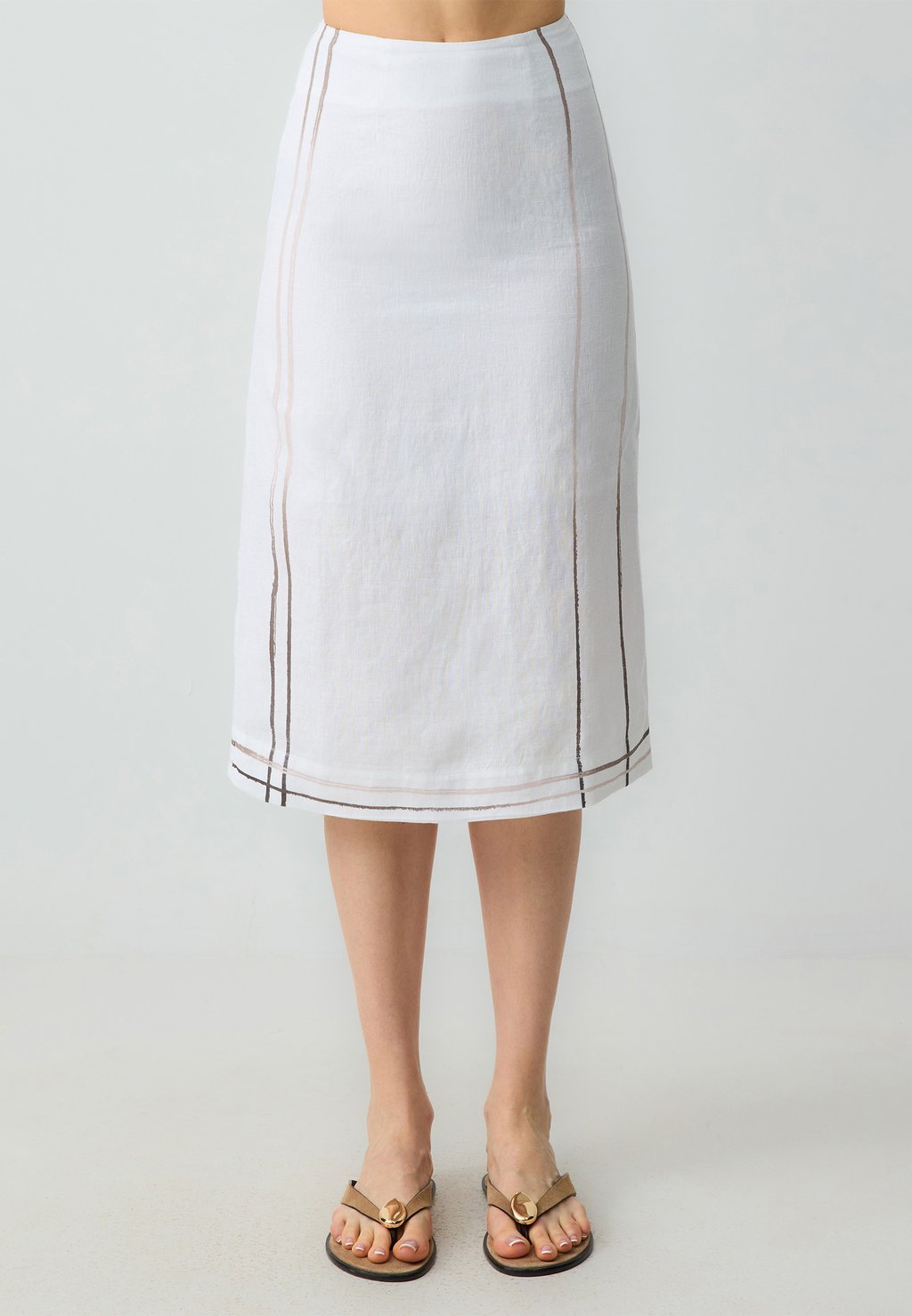 

Юбка А-силуэта REGULAR WAIST LINE PATTERNED Jimmy Key, белый