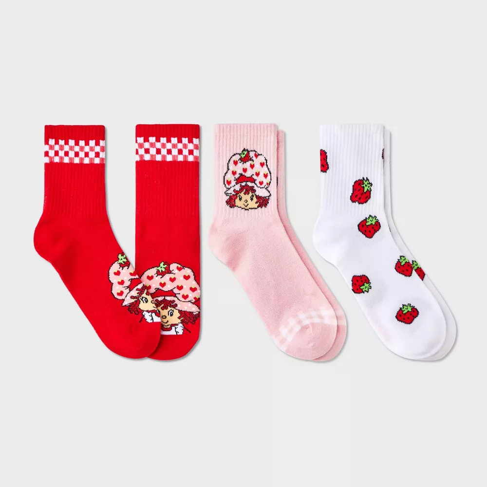 

Женские носки Strawberry Shortcake 3 пары Mid Crew