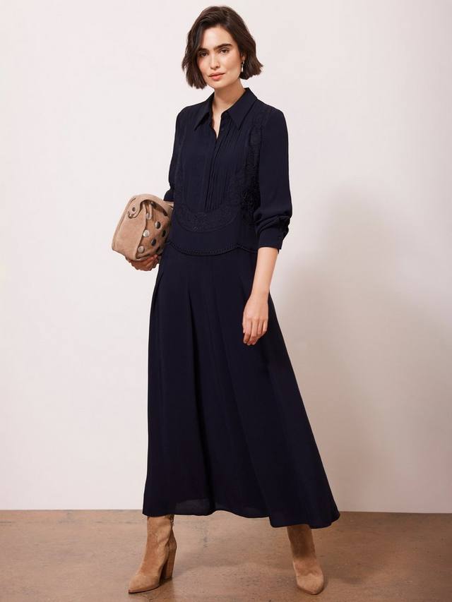 

Платье-рубашка макси Mint Velvet, цвет Blue Navy