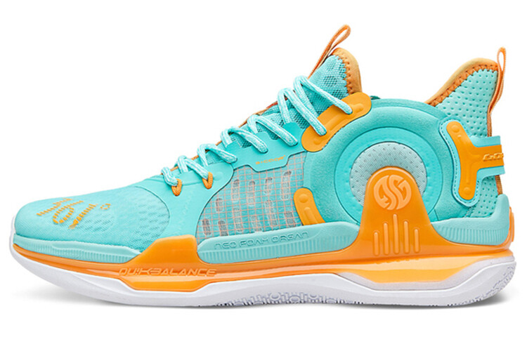 

Баскетбольные кроссовки AG 1 Basketball Shoes Men Mid-Top Blue/Orange 361°