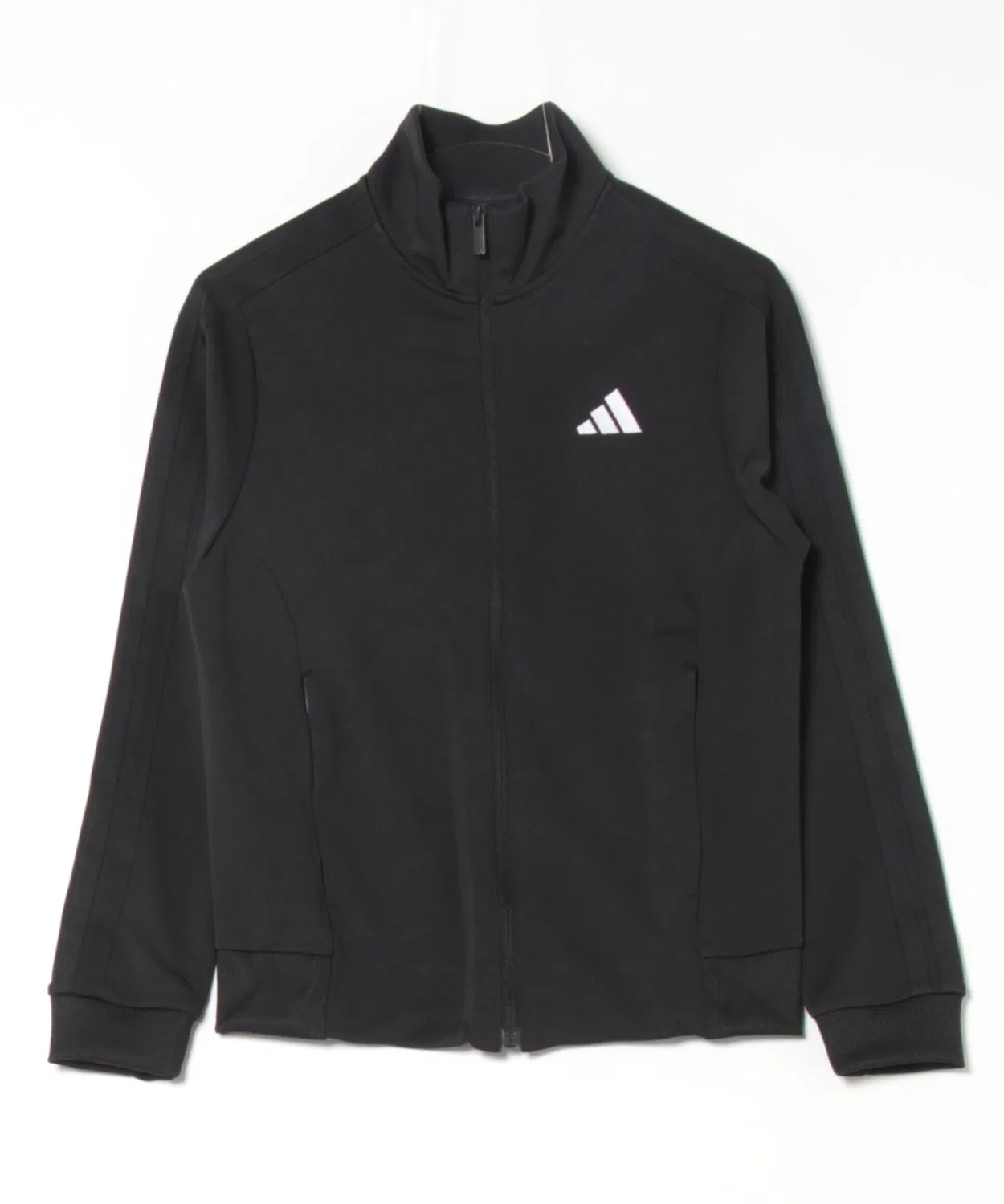 Толстовка женская adidas с тремя полосками, из переработанного полиэстера, чёрная