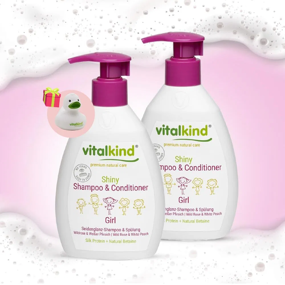 Набор детских шампуня и кондиционера Vitalkind Shiny GIRL 2 x 200 мл Vitalkind