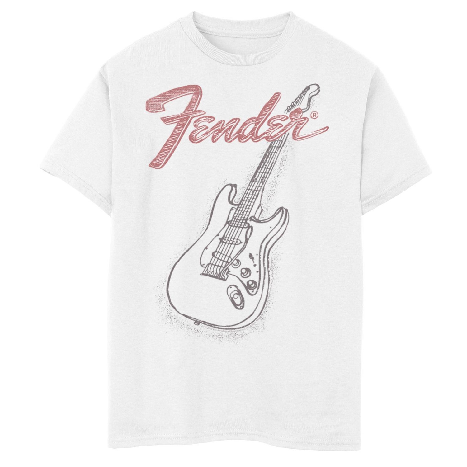 

Футболка Fender Pencil Sketch с логотипом и портретом для мальчиков 8–20 лет Licensed Character
