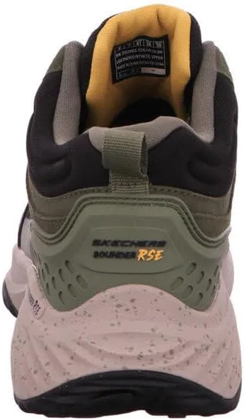 Мужские кроссовки Skechers Bounder RSE Brekor, Olive Nubuck Mesh Tpu Black Trim — фото 3
