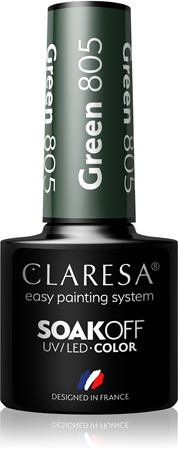 

Гибридный лак для ногтей Claresa SoakOff UV/LED Color Take Me To The River, Green 805 5 g