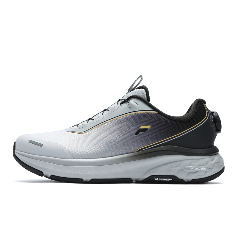 

BOA NUVOLE 2 Амортизирующие Дышащие Низкие Беговые Кроссовки Мужские Sun Rock Gray FILA, Solar Rock Gray