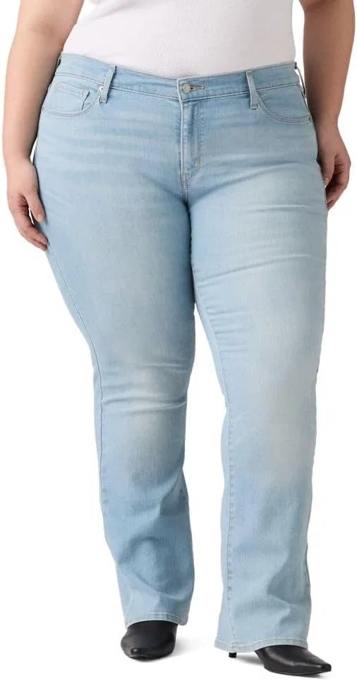 Джинсы Levi's Women's Classic Bootcut, Plus, голубой