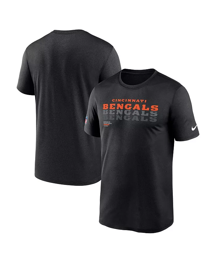 

Мужская черная футболка Cincinnati Bengals Sideline Legend Performance Nike