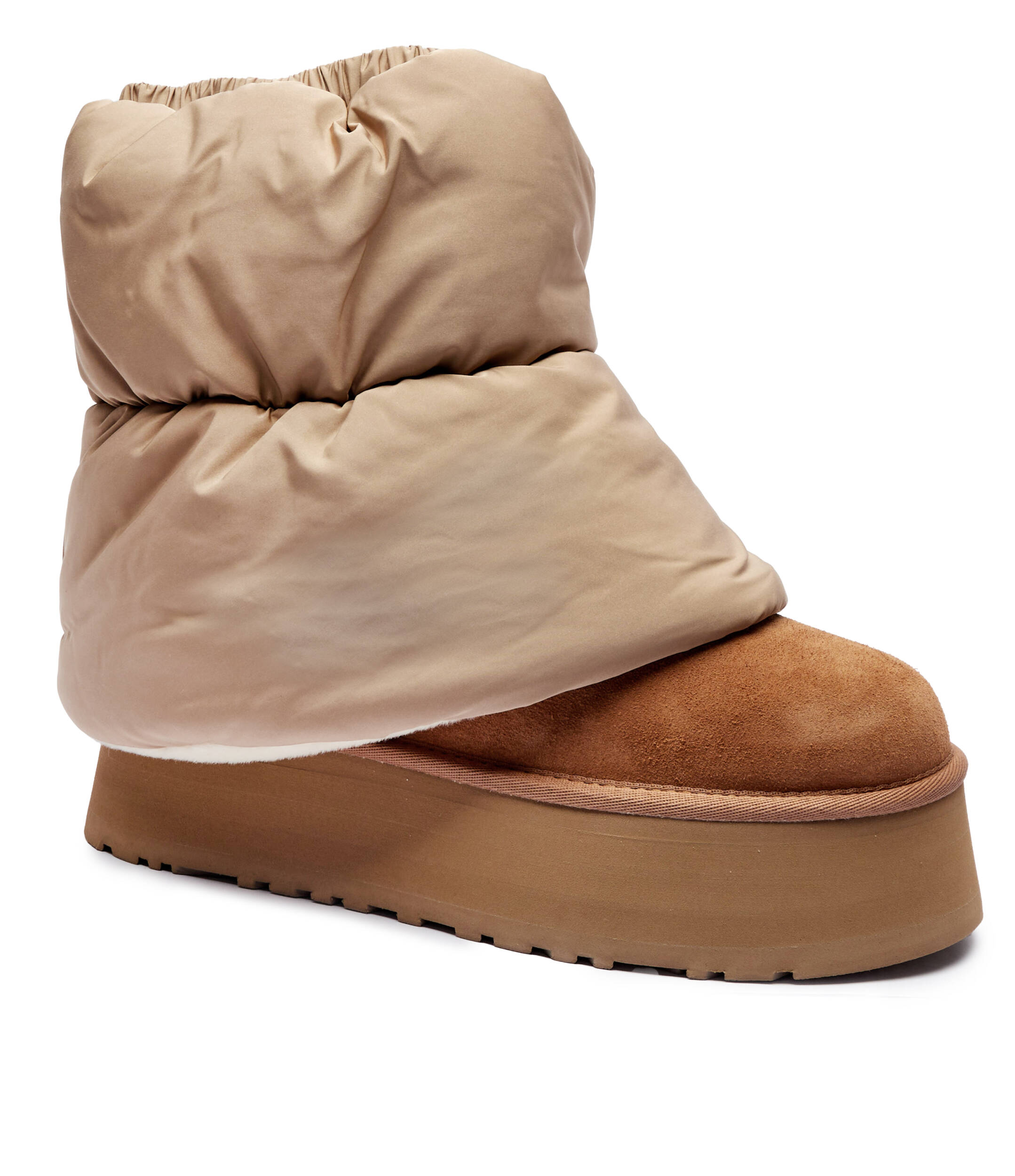 

Зимние ботинки UGG MINI DIPPER PUFFER, кэмел