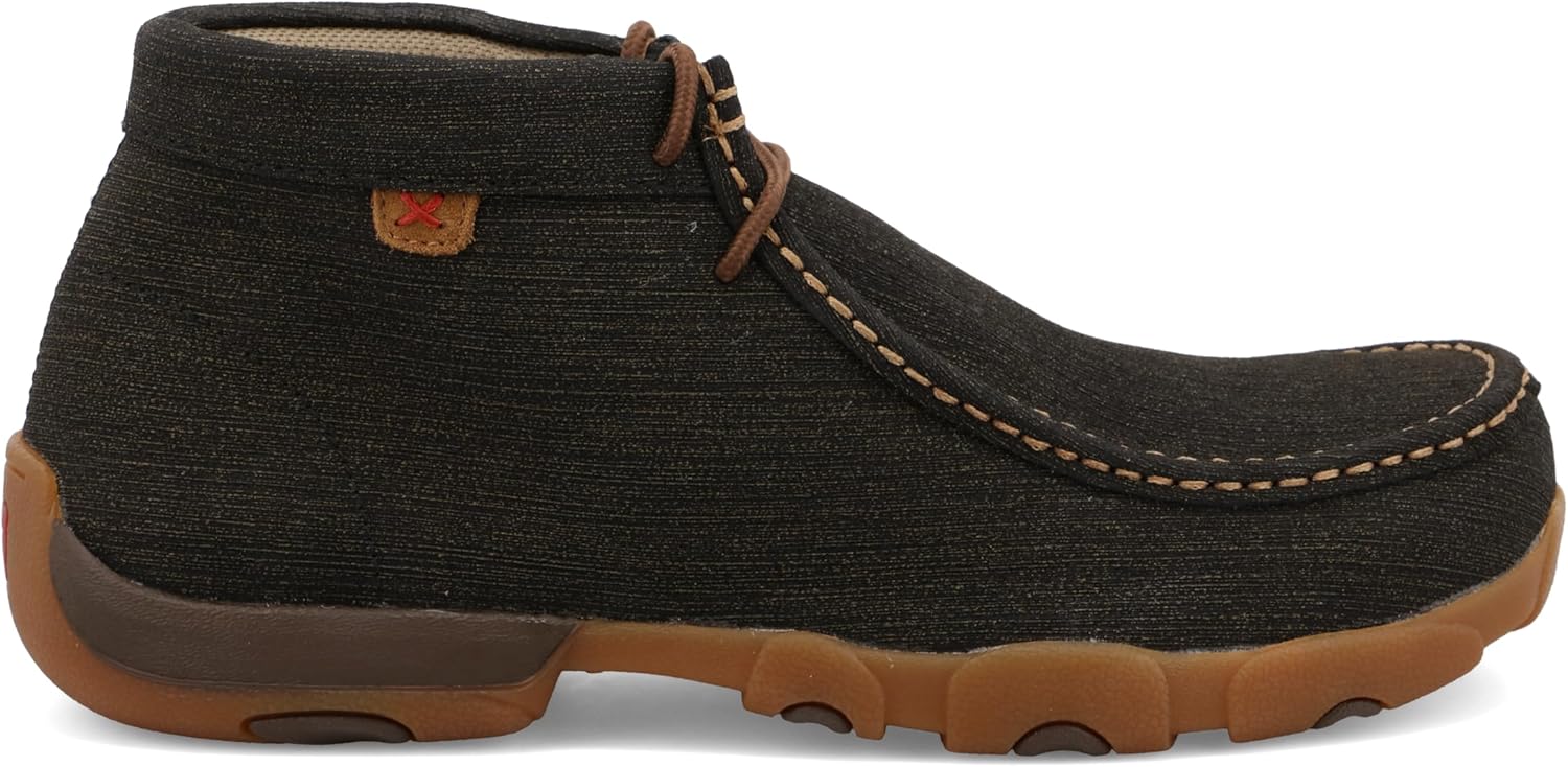 Ботинки Twisted X для мужчин Work Steel Toe Chukka Driving Moc, Charcoal — фото 4