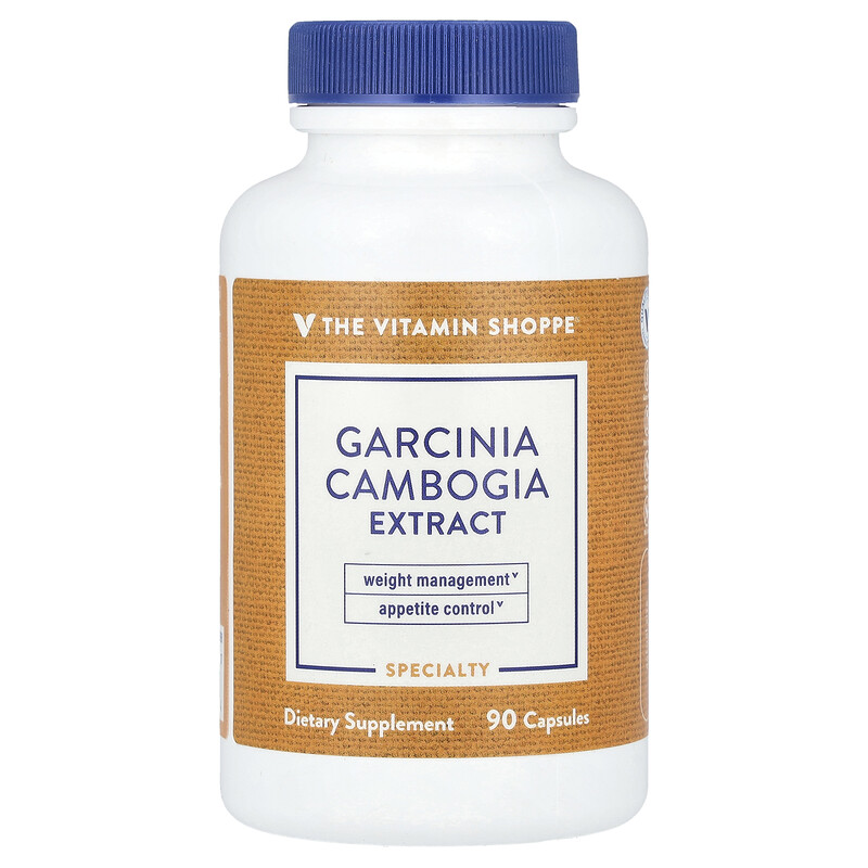 

The Vitamin Shoppe, Экстракт гарцинии камбоджийской, 90 капсул