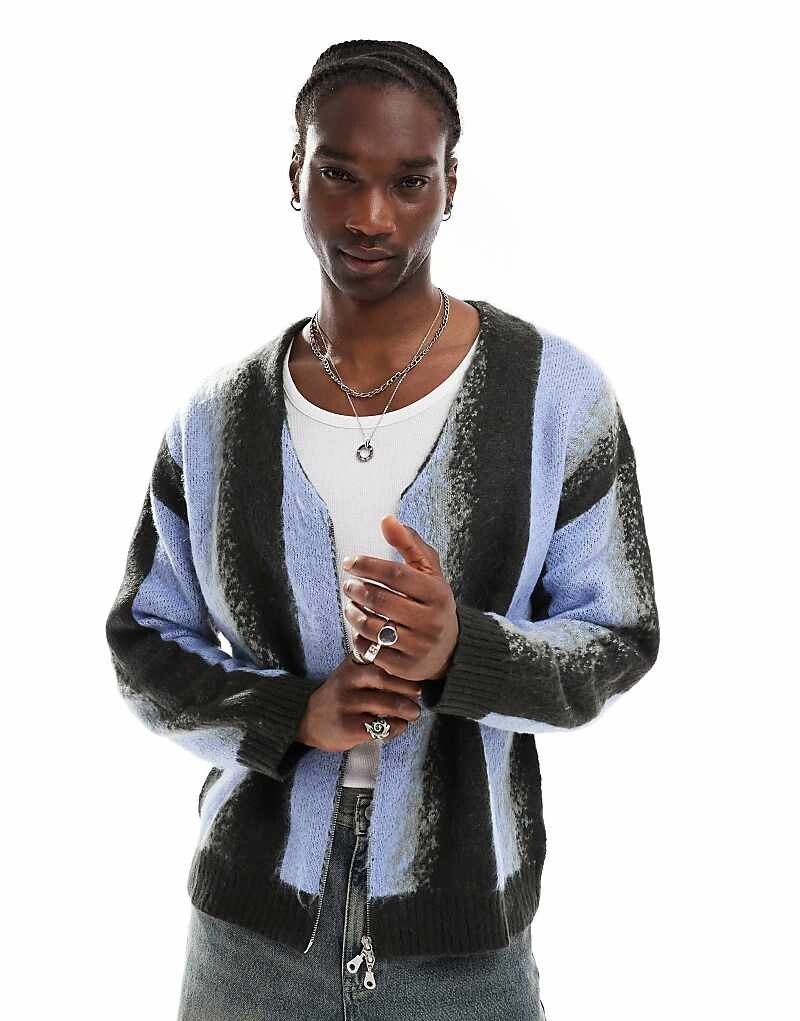

Кардиган с эффектом градиента и молнией The Ragged Priest
