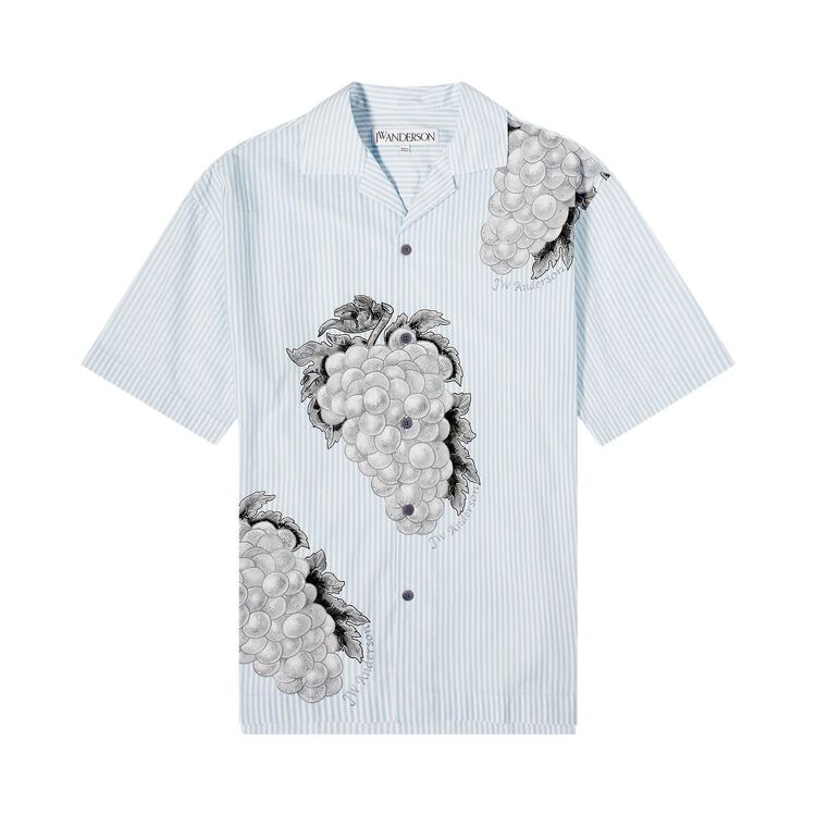 

Рубашка JW Anderson Grape Stripe Vacation Shirt Light Blue, синий