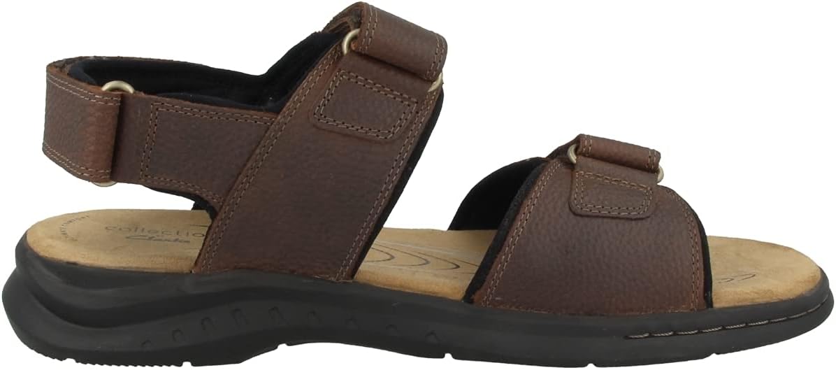 Мужские сандалии Clarks Hapsford Creek Fisherman, коричневый — фото 3