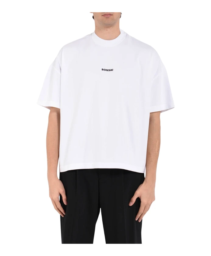 

Хлопковая футболка с напечатанным логотипом Bonsai, белый