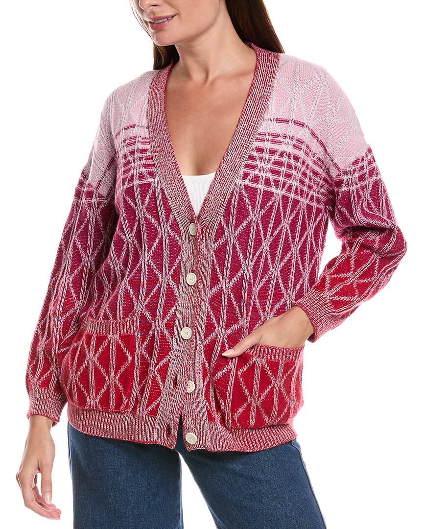 

Миссони Оверсайз кардиган из смесовой шерсти M Missoni, розовый