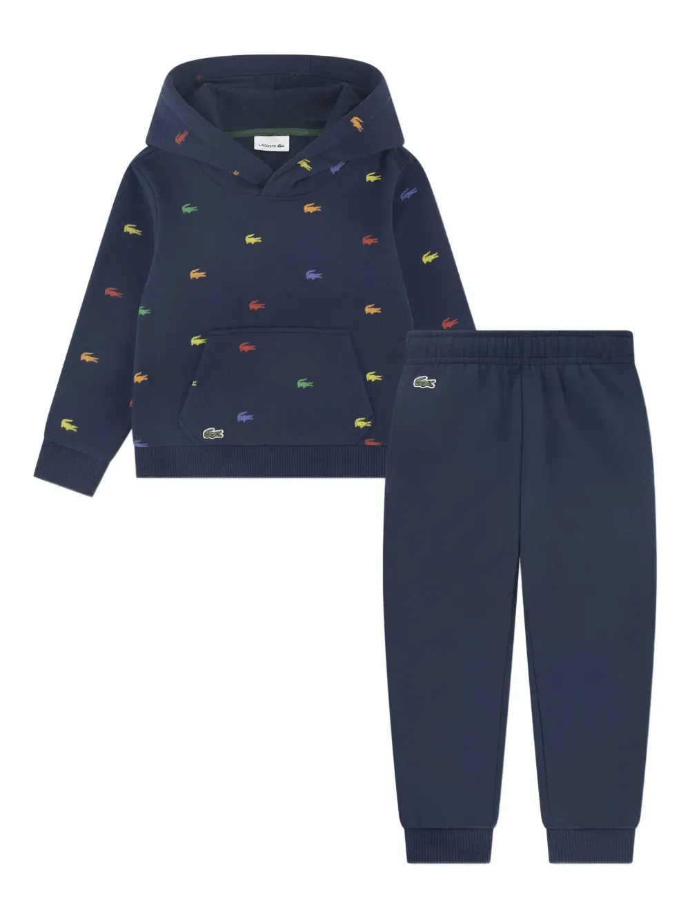 Спортивный костюм с капюшоном и логотипом Lacoste Kids, синий