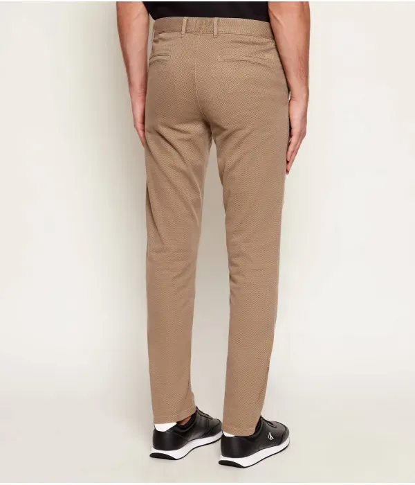 Брюки чинос slim fit Boss Orange, бежевый — фото 4