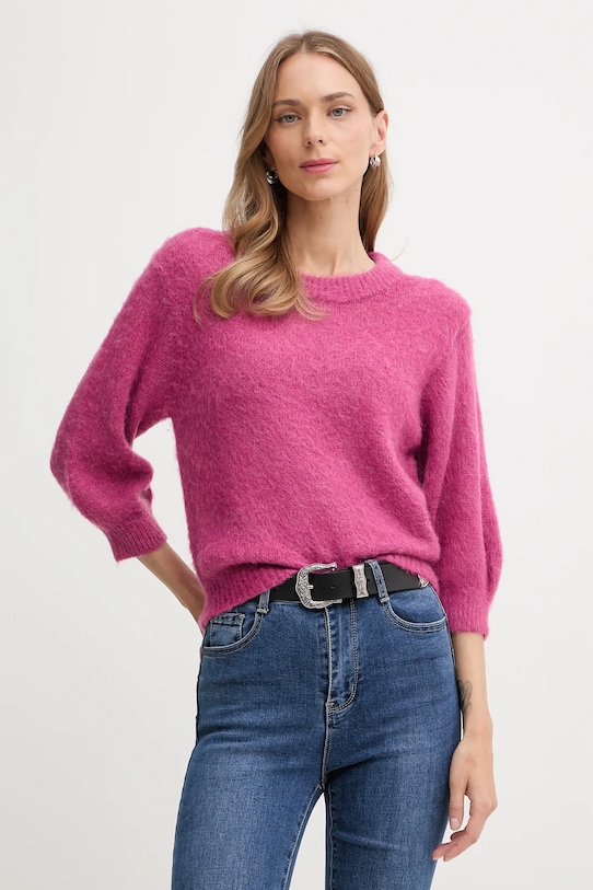 

Свитер с мохером United Colors Of Benetton, розовый