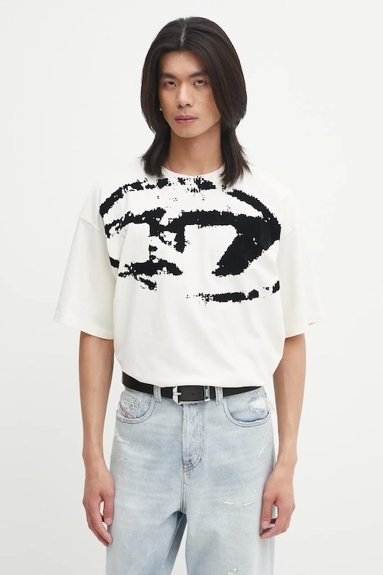 

Хлопковая футболка T-BOXT-N14 Diesel, бежевый