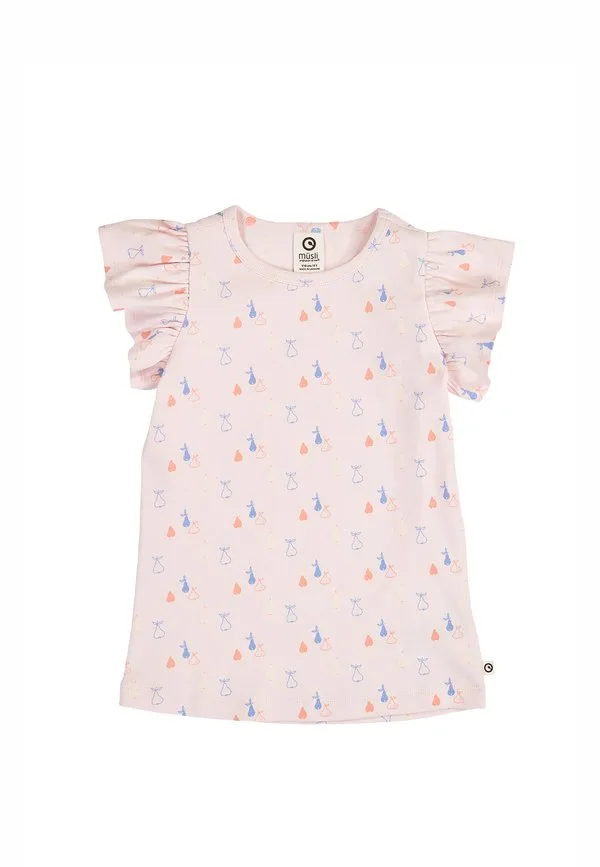 Bekleidung 1511102200 футболка с принтом первоцвета bluetofu Müsli By Green Cotton, Primrose-Shell Blue-Tofu