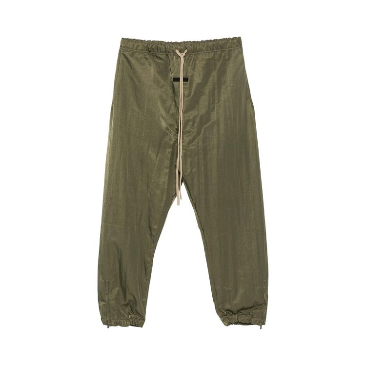 

Спортивные брюки Fear of God Essentials Textured Nylon Track Pant Military, зеленый